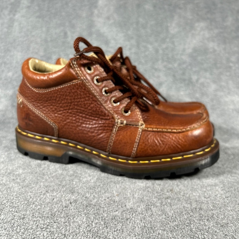 VTG Dr. Martens Chukka Boot 11525 Brown Pebbled Leather Moc Toe Men 10 Women 11